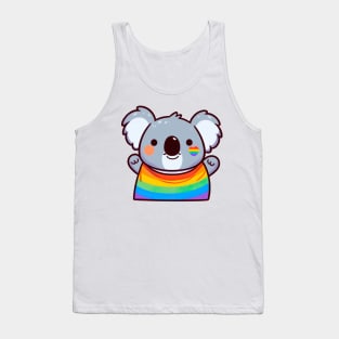 Gay Pride Chibi Koala Bear Tank Top